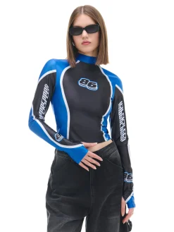 Czarno-niebieska koszulka longsleeve Baltic Games