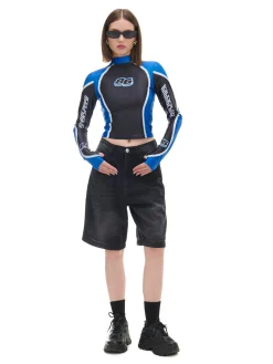 Czarno-niebieska koszulka longsleeve Baltic Games