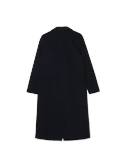 Czarny długi płaszcz