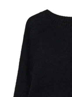 Czarny gładki sweter