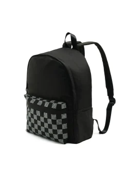 Czarny plecak z nadrukiem