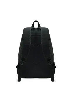 Czarny plecak z nadrukiem