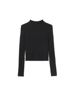 Czarny sweter z półgolfem