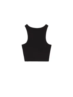 Czarny top z nadrukiem