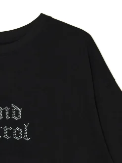 Czarny T-shirt z nadrukiem UNISEX