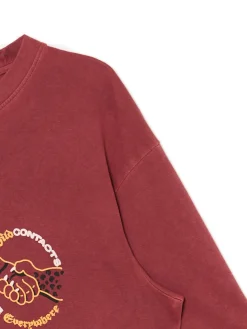 Czerwona koszulka z nadrukiem