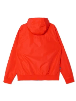Czerwona kurtka z kapturem