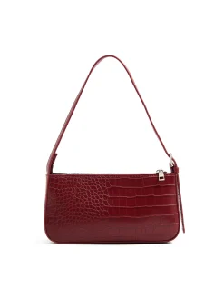 Czerwona torebka z imitacji skóry