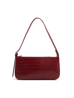 Czerwona torebka z imitacji skóry