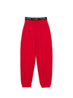 Czerwone dresowe joggery