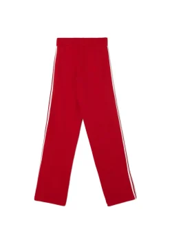 Czerwone spodnie z lampasami