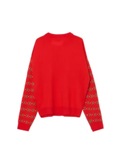 Czerwony sweter świąteczny Grinch