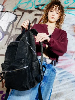 Duży jeansowy plecak