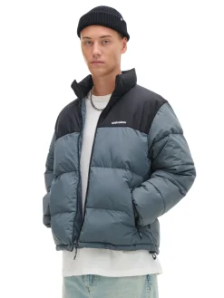 Dwukolorowa kurtka puffer