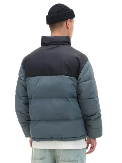 Dwukolorowa kurtka puffer