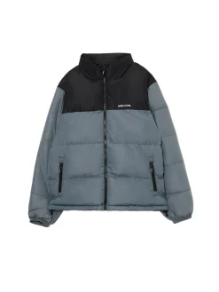 Dwukolorowa kurtka puffer
