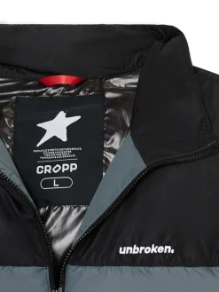 Dwukolorowa kurtka puffer