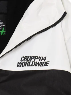 Dwukolorowa kurtka z kapturem