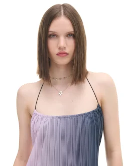 Dwukolorowa sukienka maxi