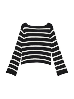 Dzianinowy sweter w paski