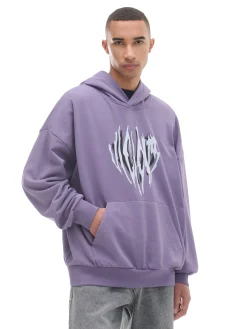 Fioletowa bluza z kapturem