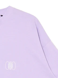 Fioletowa koszulka z nadrukiem