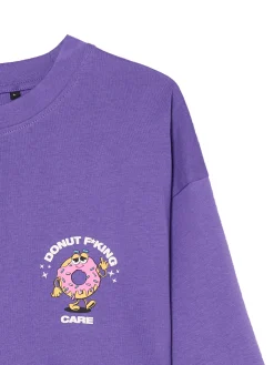 Fioletowa koszulka z pączkiem