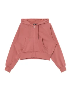 Gładka rozpinana bluza z kapturem