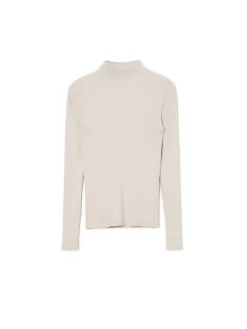 Gładki sweter z półgolfem