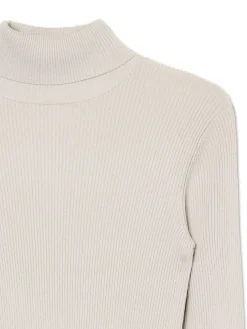 Gładki sweter z półgolfem