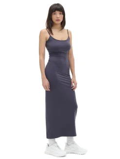 Granatowa sukienka maxi