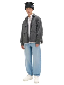 Jasne jeansy balloon baggy