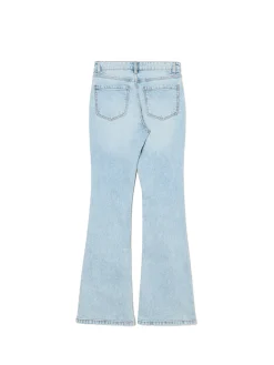 Jasne jeansy skinny flare