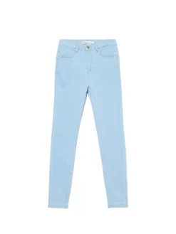 Jasne jeansy skinny push up