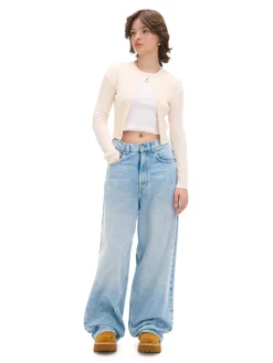 Jasne jeansy super baggy