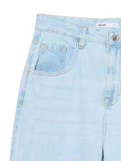 Jasne jeansy wide leg PETITE