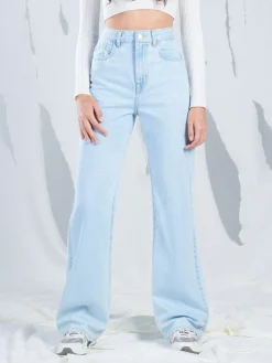 Jasne jeansy wide leg TALL