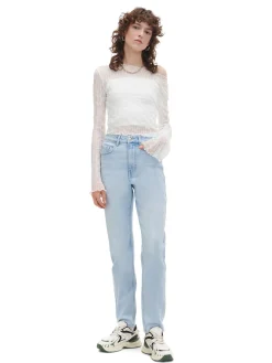 Jasnoniebieskie jeansy mom slim TALL