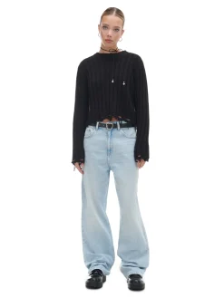 Jasnoniebieskie jeansy wide leg
