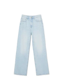 Jasnoniebieskie jeansy wide leg