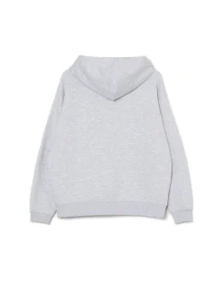 Jasnoszara rozpinana bluza oversize