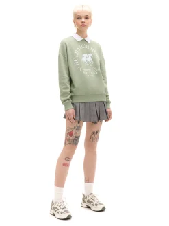 Jasnozielona bluza z kołnierzykiem