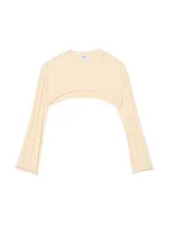 Jasny krótki sweter