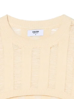 Jasny krótki sweter