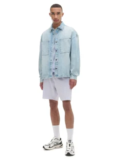 Jeansowa koszula retro