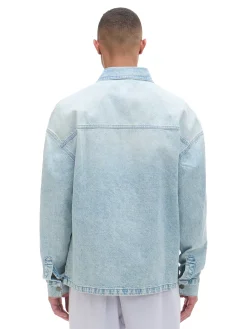 Jeansowa koszula retro