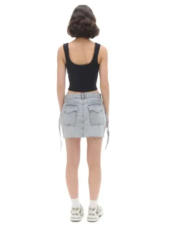 Jeansowa spódnica mini