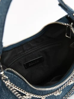 Jeansowa torebka z łańcuszkiem
