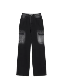 Jeansy baggy TALL z efektem sprania