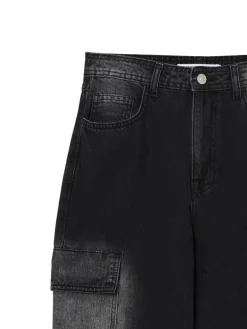 Jeansy baggy TALL z efektem sprania